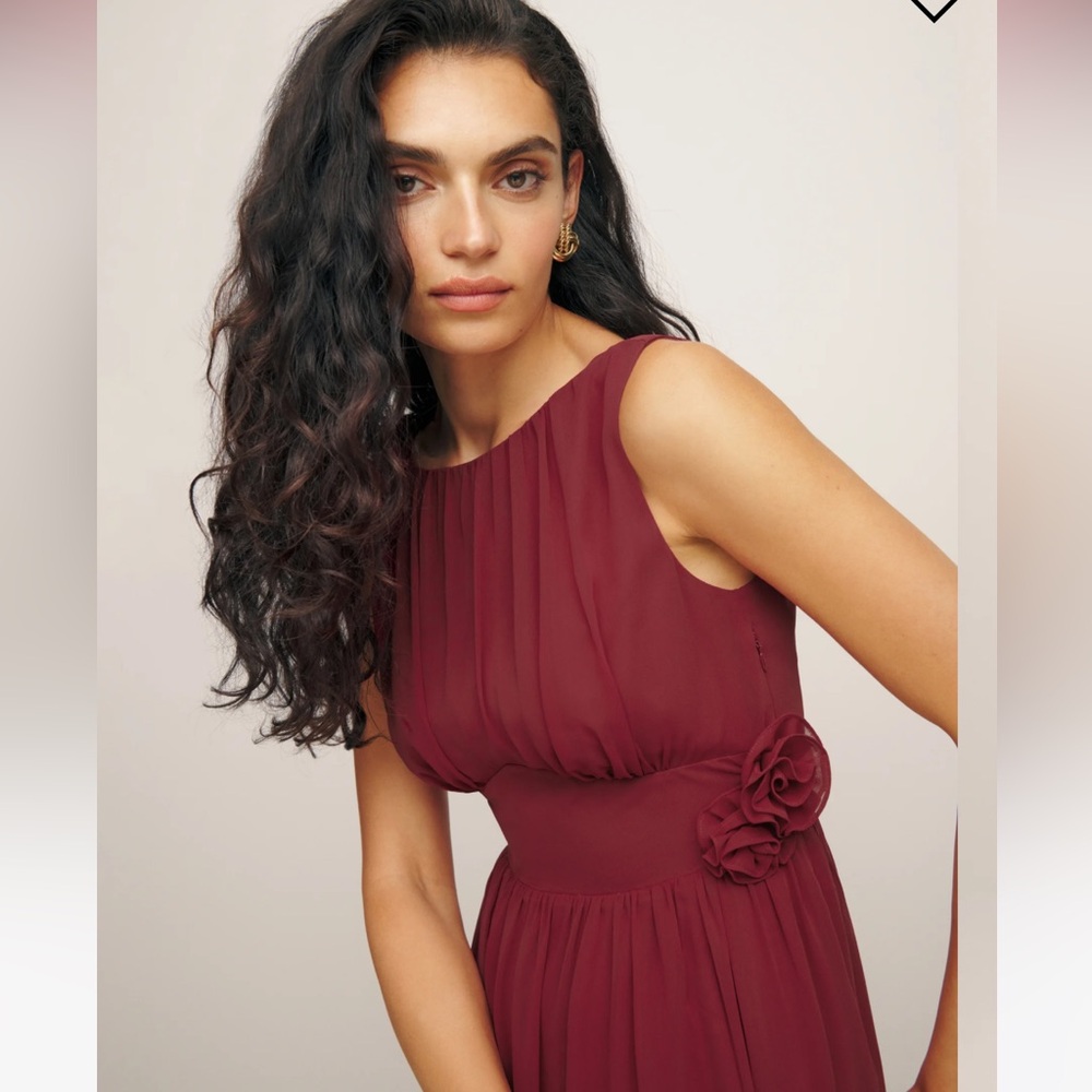 Reformation Red Flor Dress SZ 0